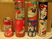 Coke cans - collector's items from the 1980s-1990s