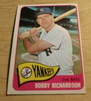 1965 Topps  #115 Bobby Richardson New York Yankees
